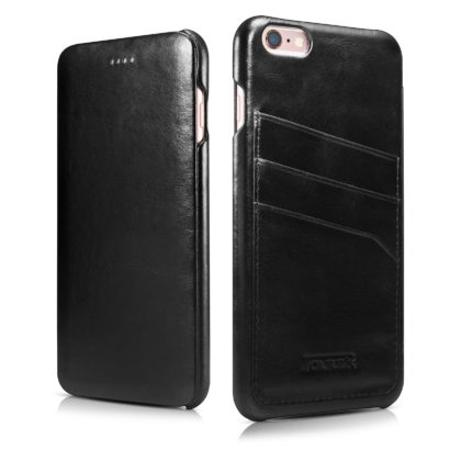 iPhone 6 Plus/ 6S Plus Curved Edge Vintage Card Slot Series Real Cowhide Leather Case