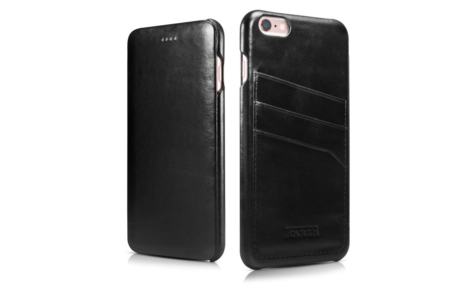 iPhone 6 Plus/ 6S Plus Curved Edge Vintage Card Slot Series Real Cowhide Leather Case