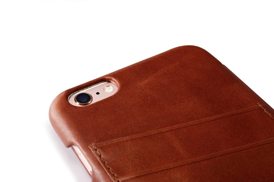 iPhone 6 Plus/ 6S Plus Curved Edge Vintage Card Slot Series Real Cowhide Leather Case