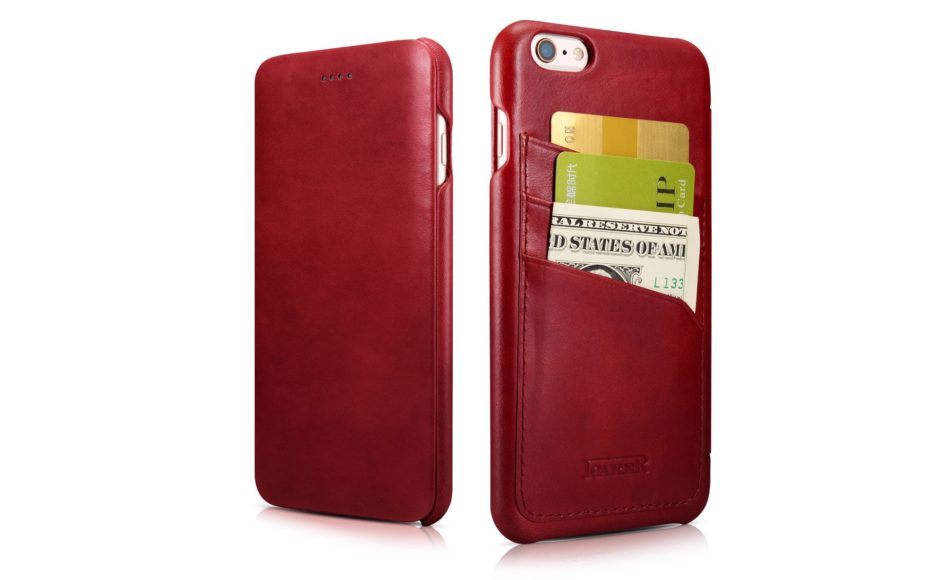 iPhone 6 Plus/ 6S Plus Curved Edge Vintage Card Slot Series Real Cowhide Leather Case