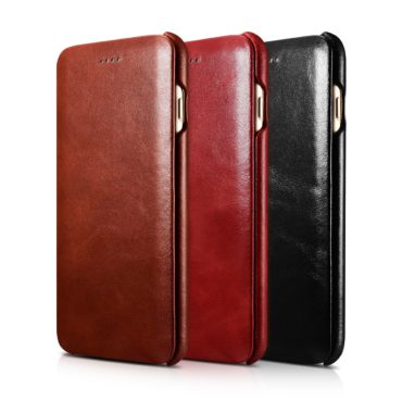 iPhone 7 Plus Curved Edge Vintage Series Genuine Leather Case