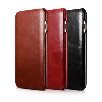 iPhone 7 Plus Curved Edge Vintage Series Genuine Leather Case