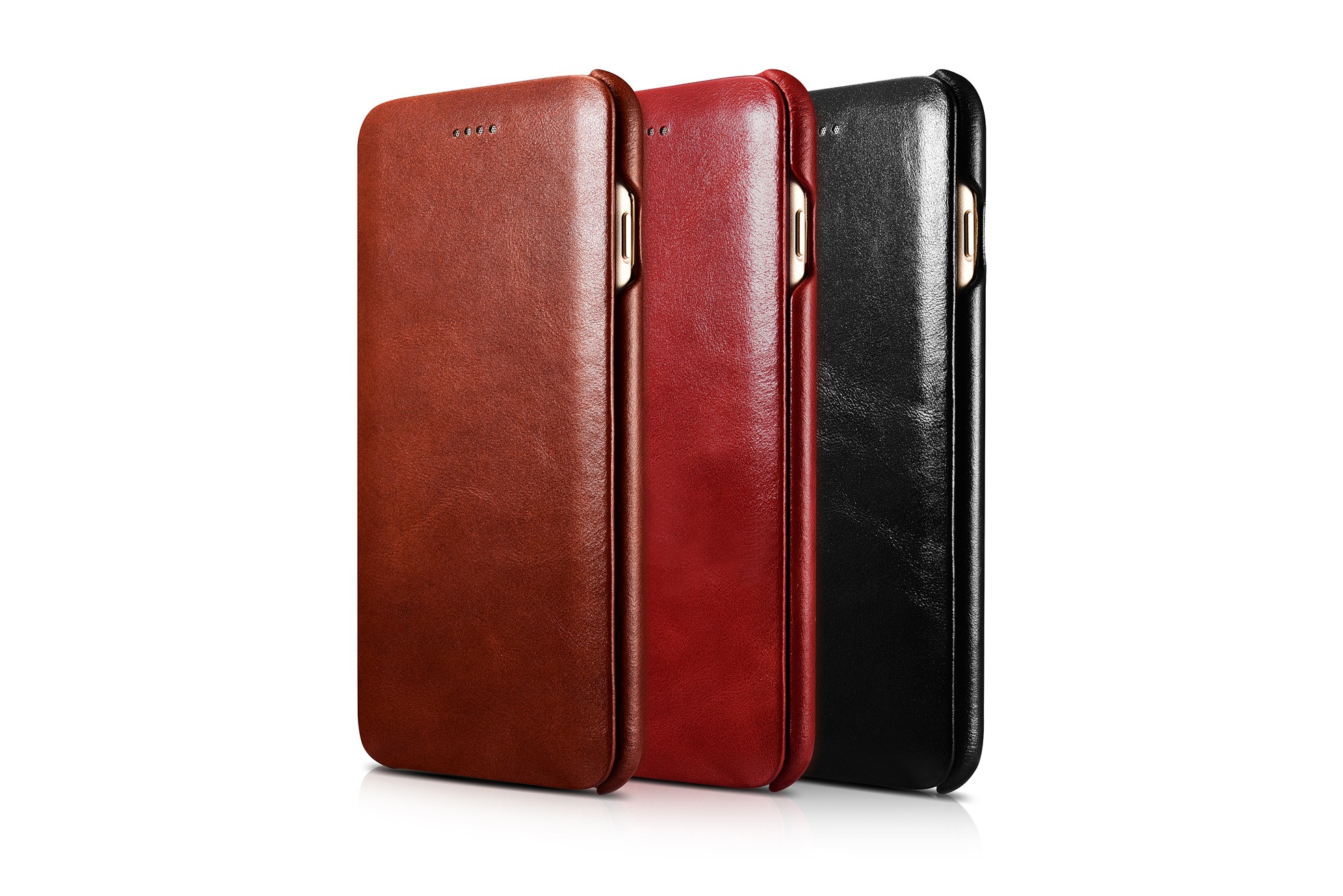 iPhone 7 Plus Curved Edge Vintage Series Genuine Leather Case