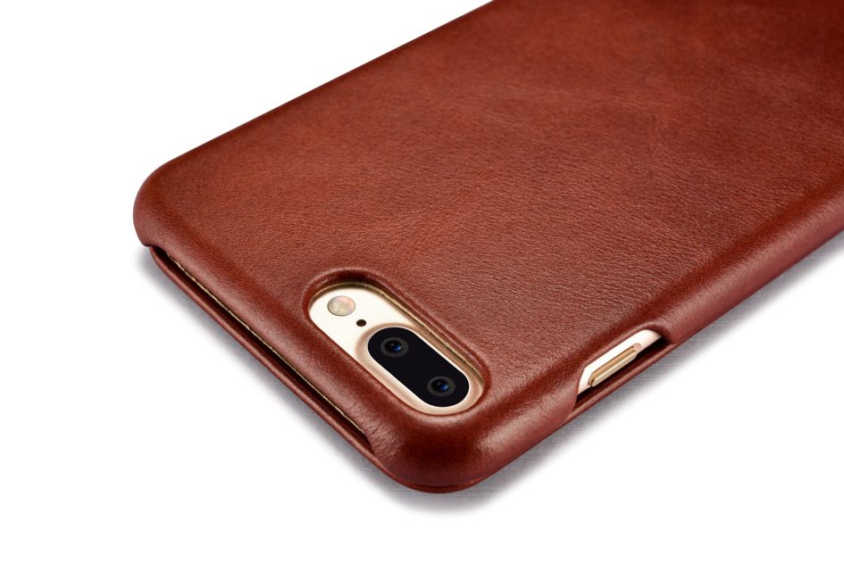 iPhone 7 Plus Curved Edge Vintage Series Genuine Leather Case