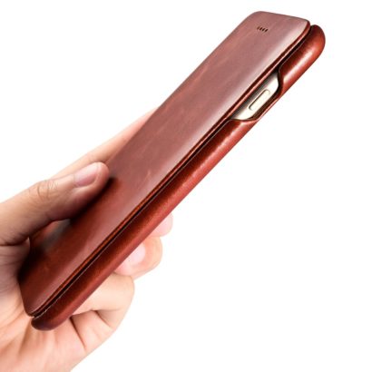 iPhone 7 Plus Curved Edge Vintage Series Genuine Leather Case