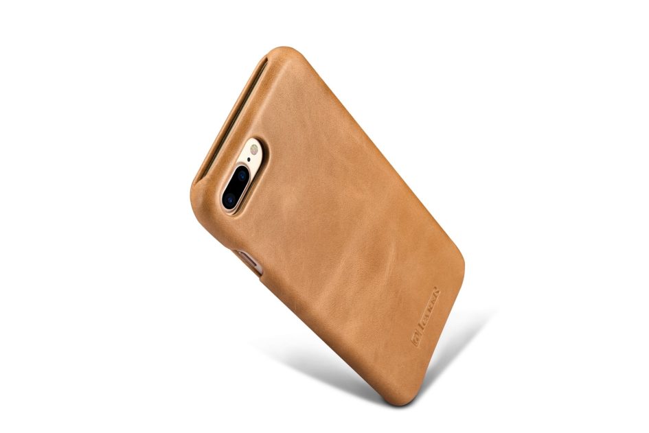 iPhone 7 Plus Curved Edge Vintage Series Genuine Leather Case