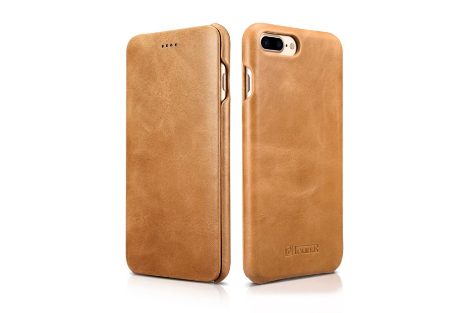 iPhone 7 Plus Curved Edge Vintage Series Genuine Leather Case