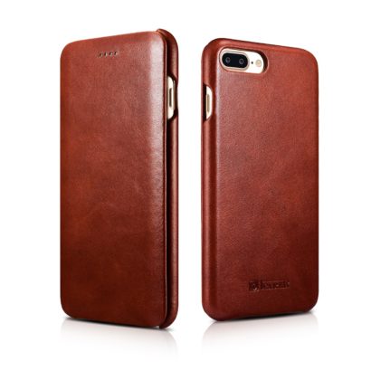 iPhone 7 Plus Curved Edge Vintage Series Genuine Leather Case