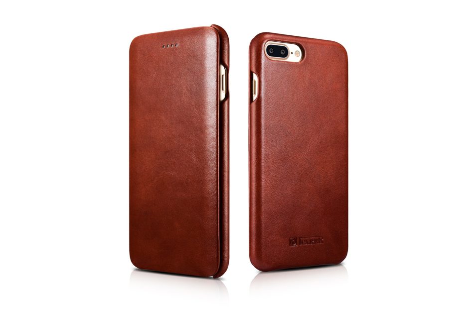 iPhone 7 Plus Curved Edge Vintage Series Genuine Leather Case