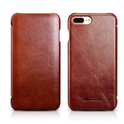 iPhone 7 Plus Curved Edge Vintage Series Genuine Leather Case