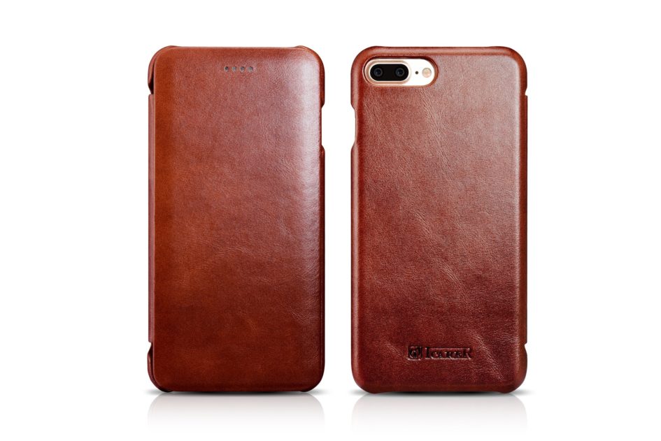 iPhone 7 Plus Curved Edge Vintage Series Genuine Leather Case