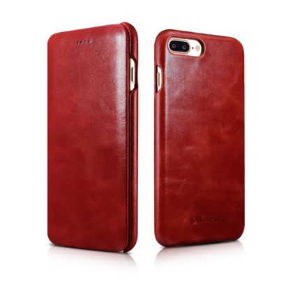 iPhone 7 Plus Curved Edge Vintage Series Genuine Leather Case