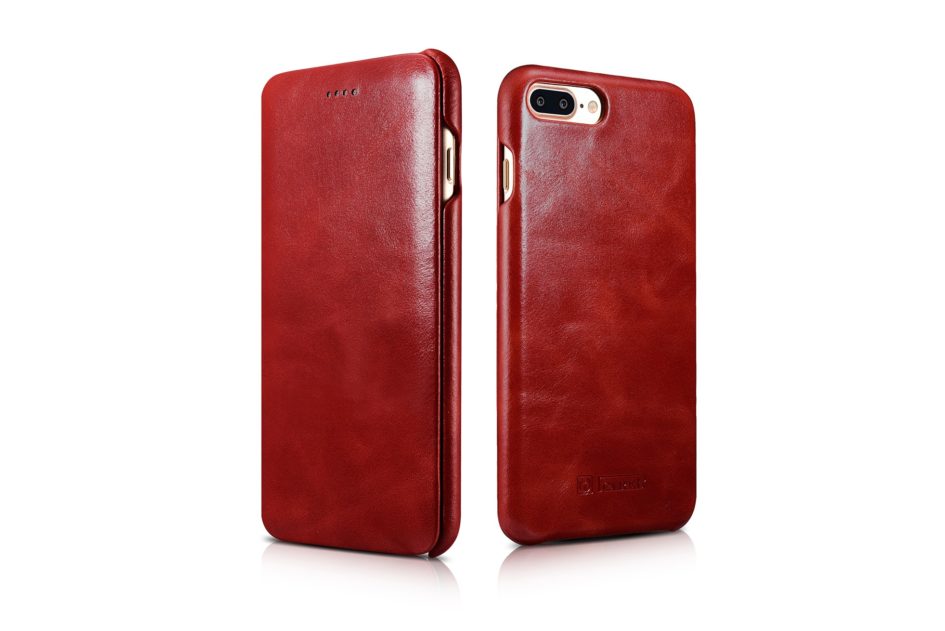 iPhone 7 Plus Curved Edge Vintage Series Genuine Leather Case