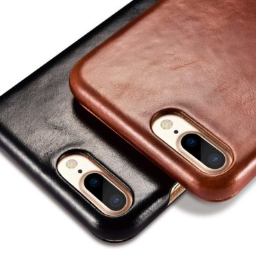 iPhone 7 Plus Vintage Series Side Open Genuine Leather Case