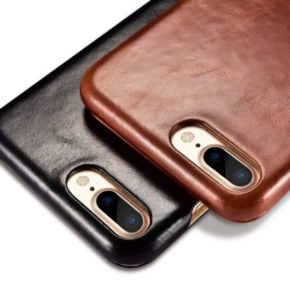 iPhone 7 Plus Vintage Series Side Open Genuine Leather Case