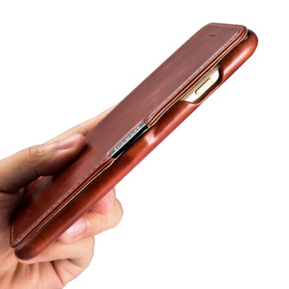 iPhone 7 Plus Vintage Series Side Open Genuine Leather Case