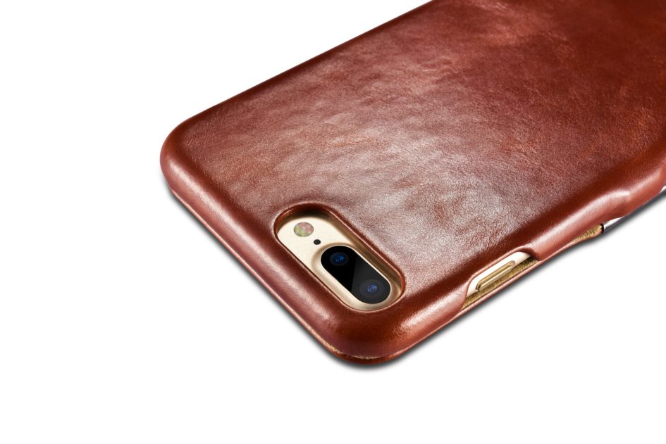 iPhone 7 Plus Vintage Series Side Open Genuine Leather Case