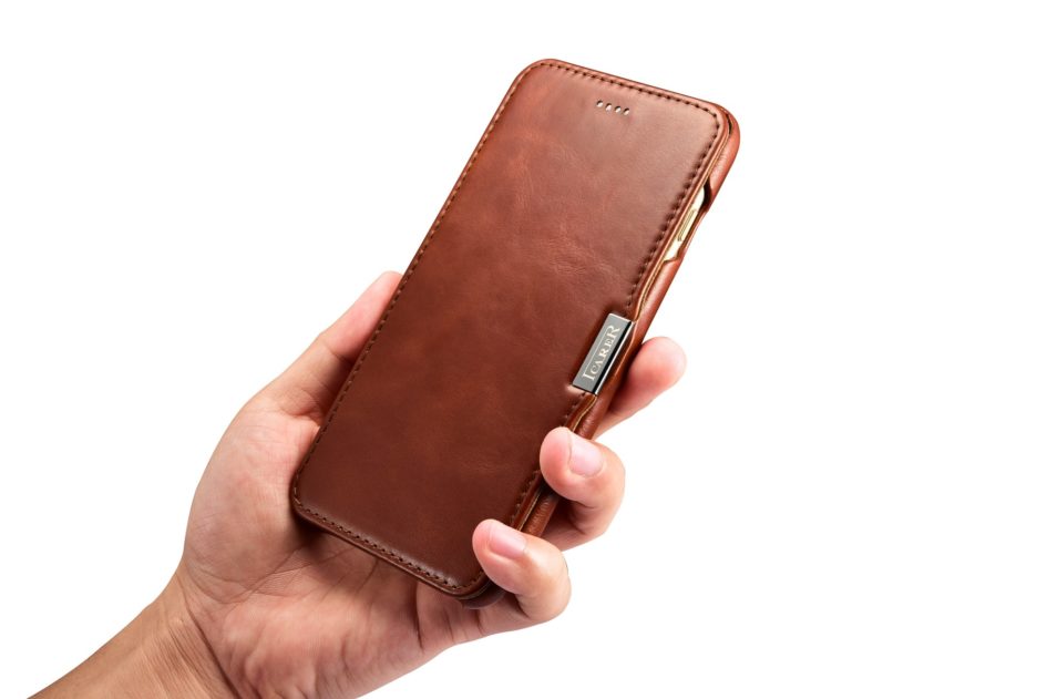 iPhone 7 Plus Vintage Series Side Open Genuine Leather Case