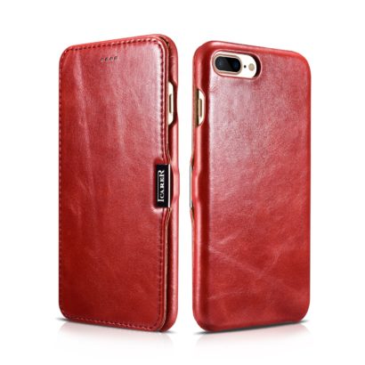 iPhone 7 Plus Vintage Series Side Open Genuine Leather Case