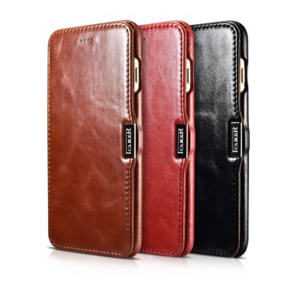 iPhone 7 Plus Vintage Series Side Open Genuine Leather Case