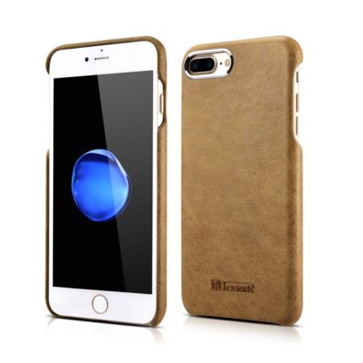 iPhone 7 Plus Metal Warrior Shenzhou Real Leather Back Case