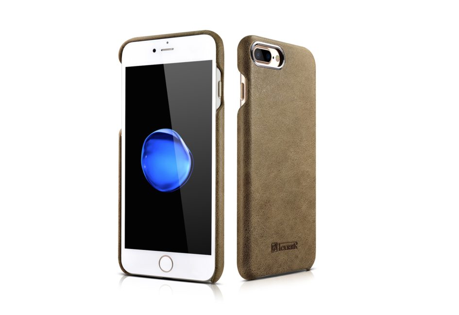 iPhone 7 Plus Metal Warrior Shenzhou Real Leather Back Case