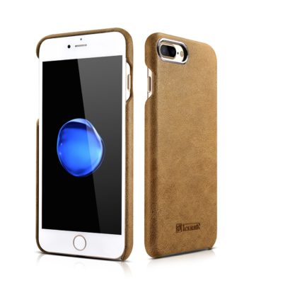 iPhone 7 Plus Metal Warrior Shenzhou Real Leather Back Case