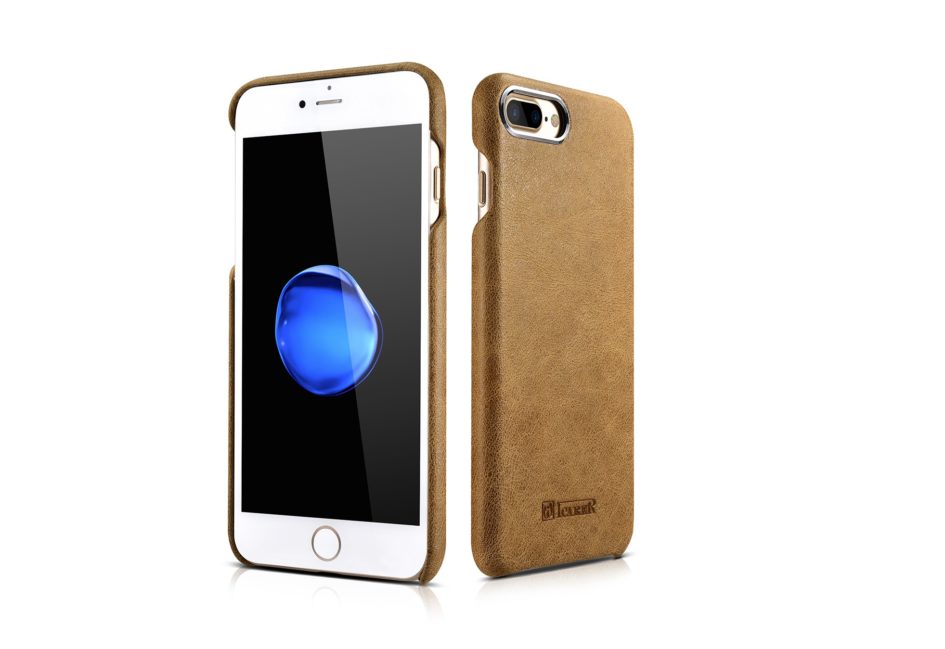 iPhone 7 Plus Metal Warrior Shenzhou Real Leather Back Case