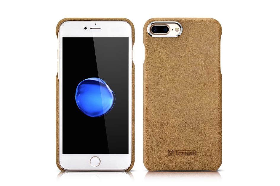 iPhone 7 Plus Metal Warrior Shenzhou Real Leather Back Case