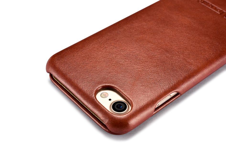 iPhone 7 Curved Edge Vintage Series Genuine Leather Case