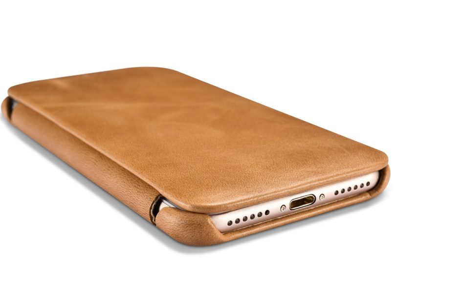 iPhone 7 Curved Edge Vintage Series Genuine Leather Case