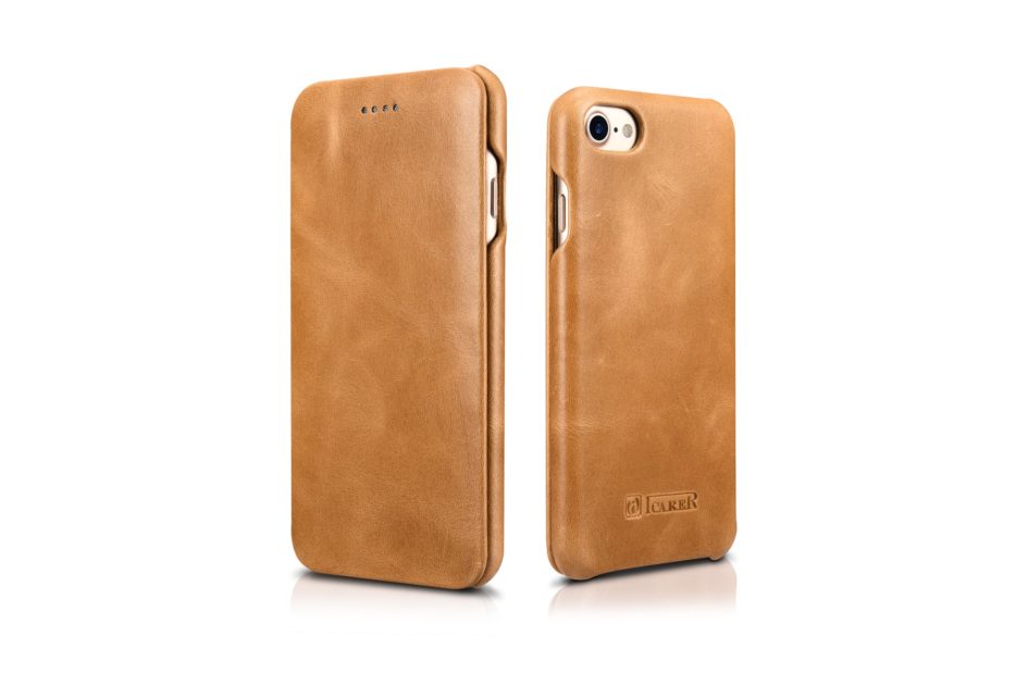 iPhone 7 Curved Edge Vintage Series Genuine Leather Case