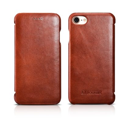 iPhone 7 Curved Edge Vintage Series Genuine Leather Case