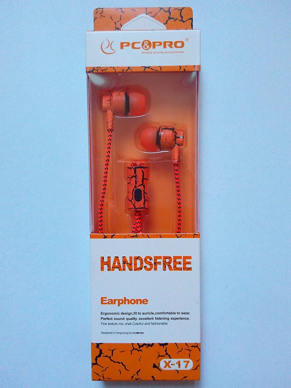 Stylish fashionable earphones with noise canceling earbuds and microphone