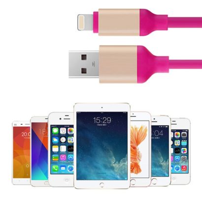 IPhone Cable 1 Meter High-quality USB cable fast charger soft TPE data sync USB charging cable for ios, for IPhone