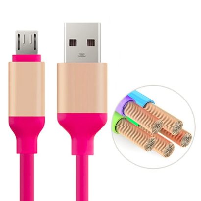 micro USB cable fast charger soft TPE data sync USB charging cable for android, for Samsung