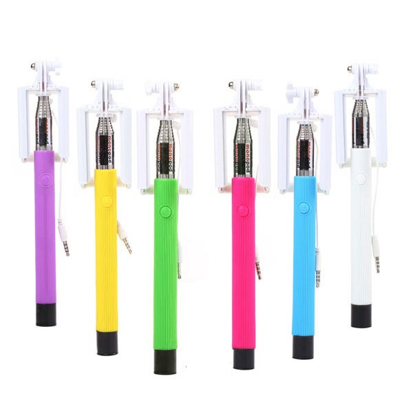Selfie stick Foldable wired with Audio cable, monopod multi function