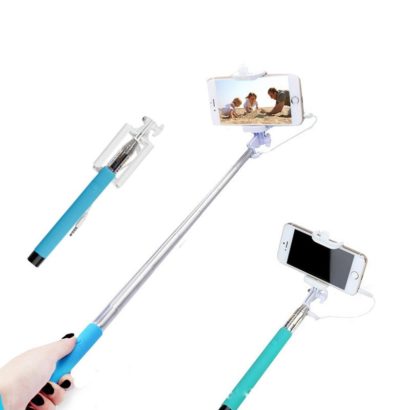 Selfie stick Foldable wired with Audio cable, monopod multi function