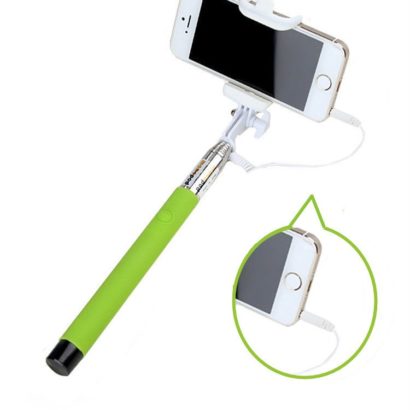 Selfie stick Foldable wired with Audio cable, monopod multi function