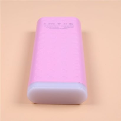 Power Bank 20000 mAh 3 USB with Torch Light, multi-colors Plastic oval cover of multiple colors