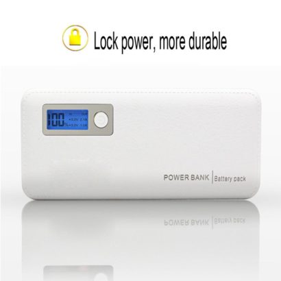 Power Bank High Capacity 20000mAh with 3 USB Ports And LED Light, Portable External Battery Charger