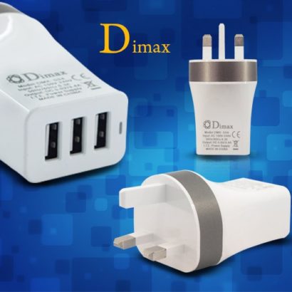 Dimax charger adapter 3 in 1 Compatible with all Smart iPhone, Tablets, iPad, Samsung, Apple