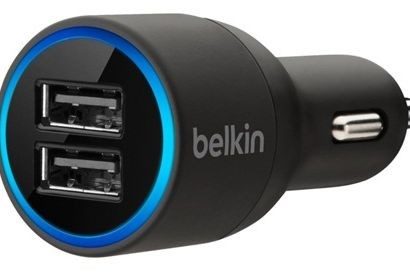 belkin 2 port car charger + USB cable high quality