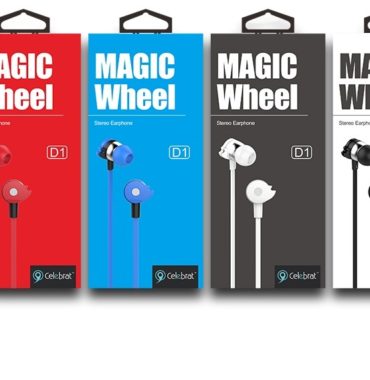 ND1 Magic Wheel Stereo Earphones With Mic, High quality with multiple colors