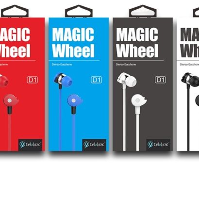 ND1 Magic Wheel Stereo Earphones With Mic, High quality with multiple colors