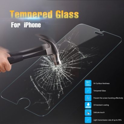 Glass protection screen phones from breakage 9H special, iPhone 6 and iPhone 6 Plus, against fingerprint and scratching