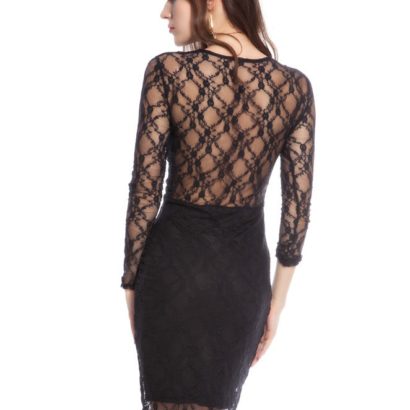 Lace lined dress