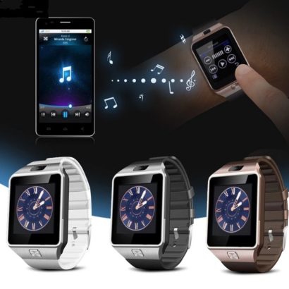 Smart Watch Touch Screen, Bluetooth, Memory, Sim Card, Call Function