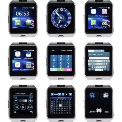 Smart Watch Touch Screen, Bluetooth, Memory, Sim Card, Call Function