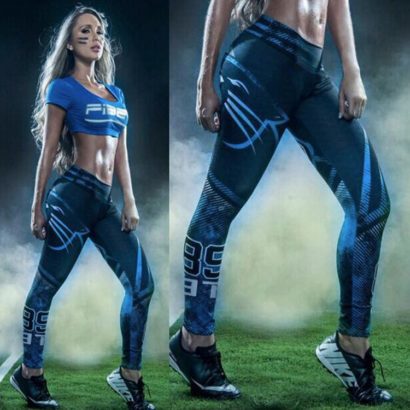 Carolina panthers printing Leggings